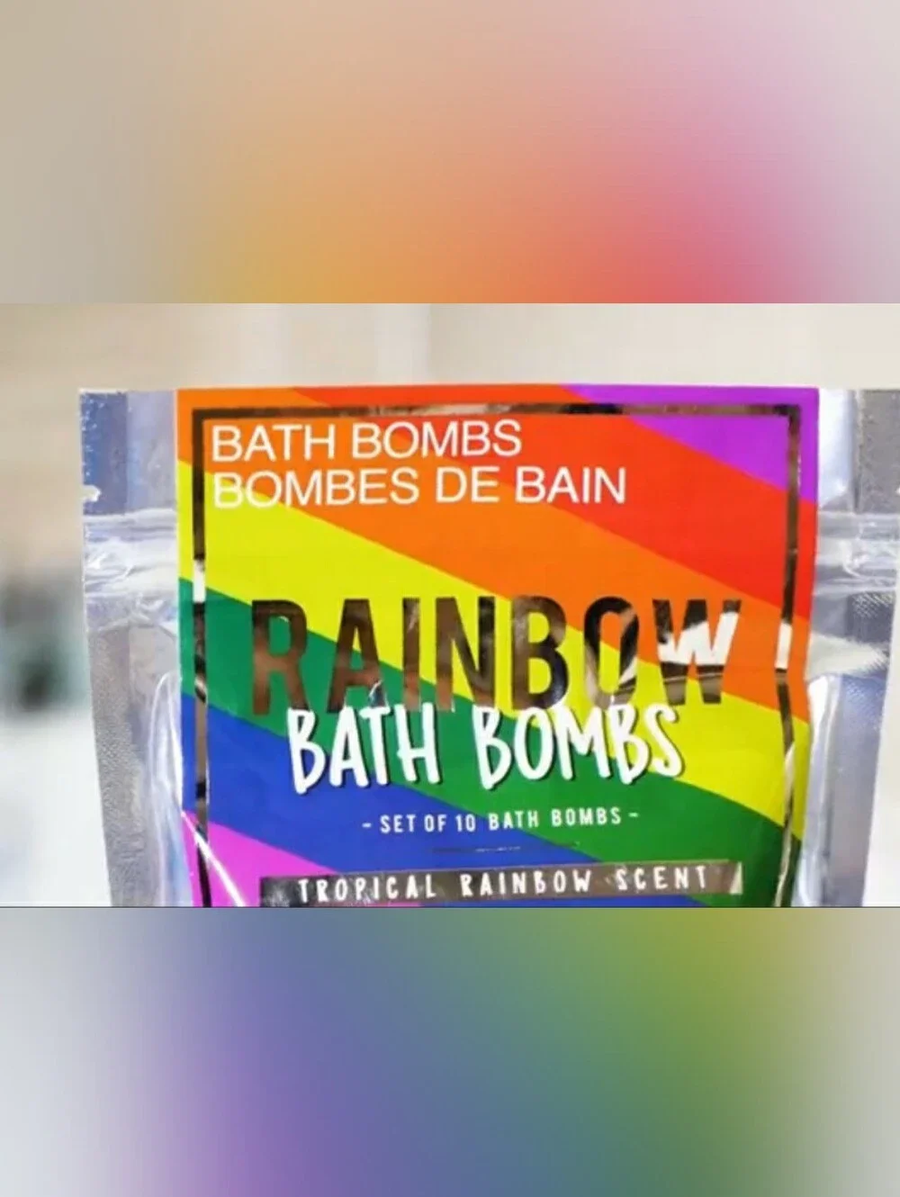 Rainbow Bath Bombs- Tropical Rainbow Scent